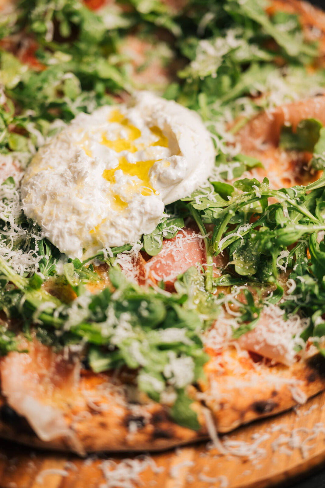 Artisan-style pizza served at a private catered event in Vancouver
